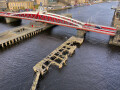 Swing Bridge from High Level Bridge, Newcastle upon Tyne